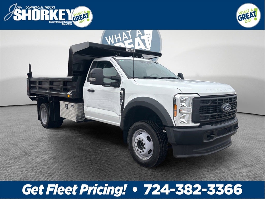 2024 Ford F-550SD XL DRW 4x4 / 7.3L V8 / 11' Steel Dump