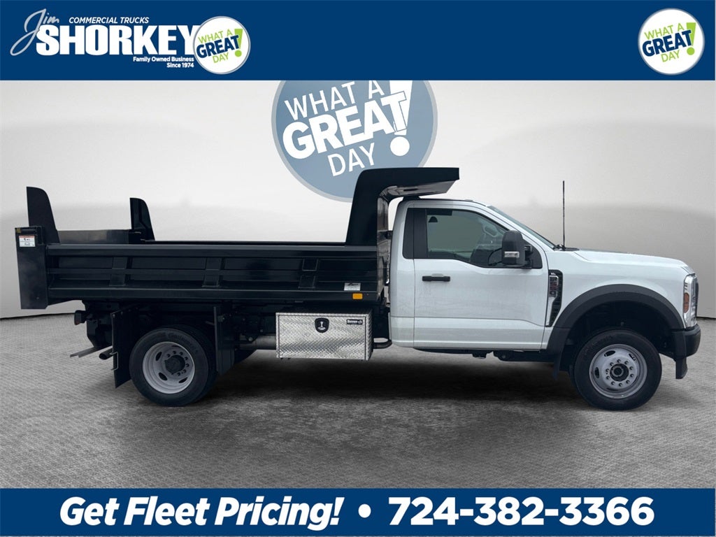 2024 Ford F-550SD XL DRW 4x4 / 7.3L V8 / 11' Steel Dump