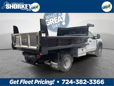 2024 Ford F-550SD XL DRW 4x4 / 7.3L V8 / 11' Steel Dump