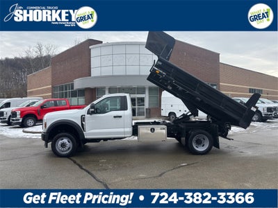 2024 Ford F-550SD XL DRW 4x4 / 7.3L V8 / 11' Steel Dump