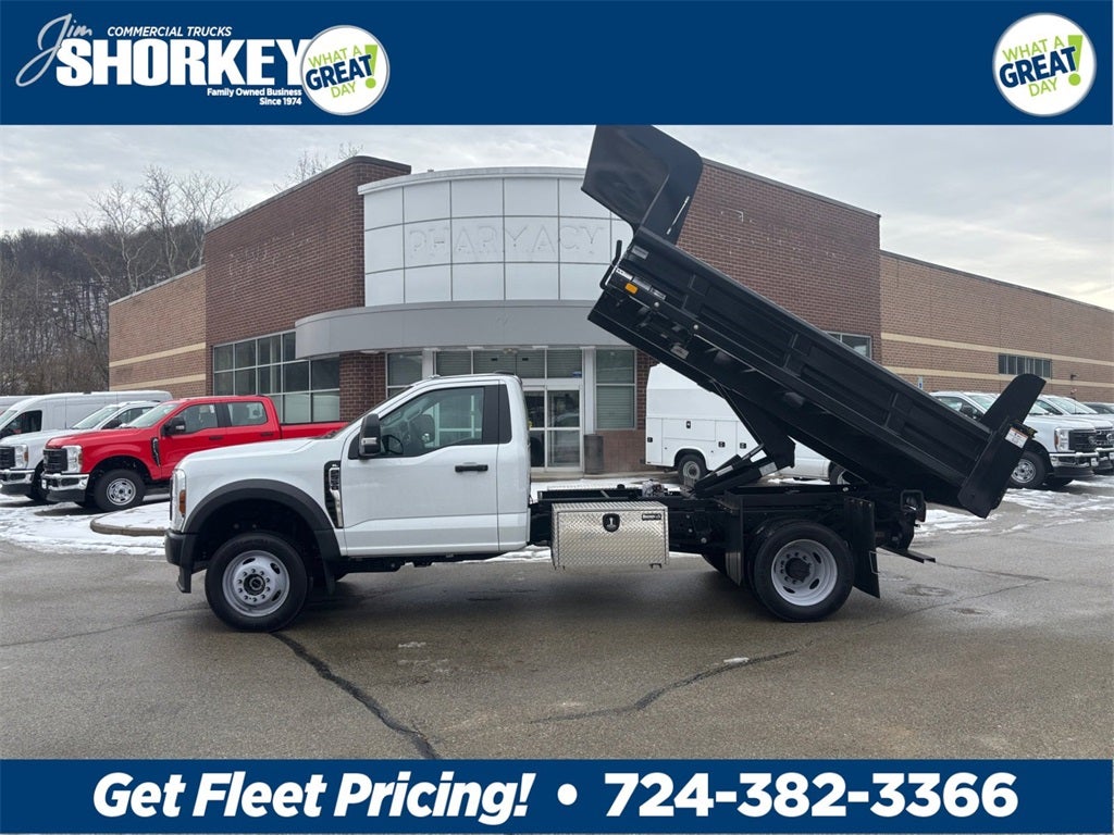 2024 Ford F-550SD XL DRW 4x4 / 7.3L V8 / 11' Steel Dump