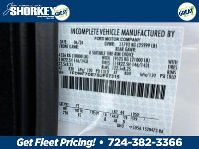 2025 Ford F-750SD Base DRW / 6.7L Diesel / 20' Steel Rollback @Kilar