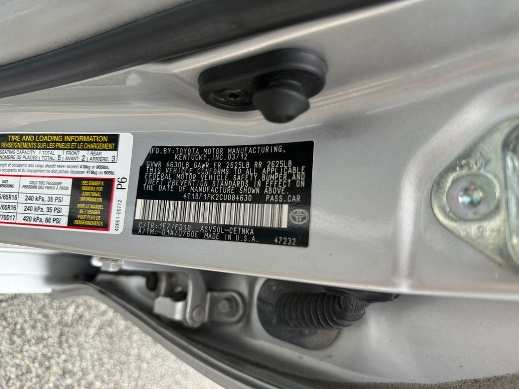 2012 Toyota Camry LE
