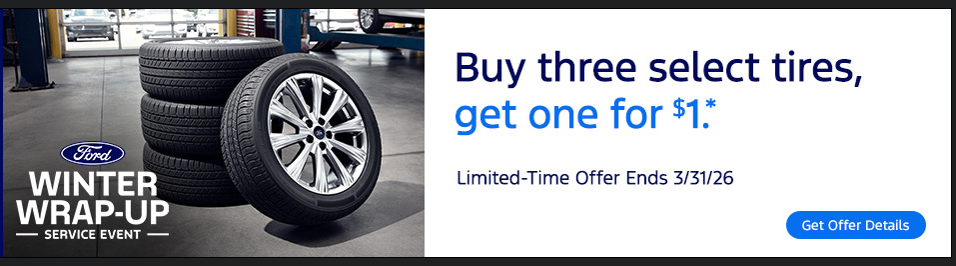 Buy 3 Tires Get One for $1.